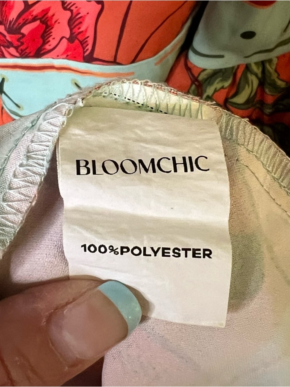 BloomChic Pink Maxi Dress with Coral and Light Turquoise Accents. Size 18/20 - Picture 10 of 11